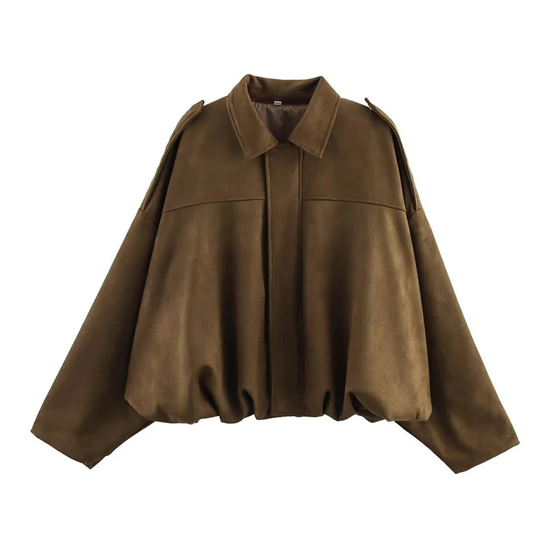 Women's Autumn Jacket Fashion Bomber Jackets Coats Winter Women's Coat Loose Women Jacket Vintage New Outerwear Pi-Mart