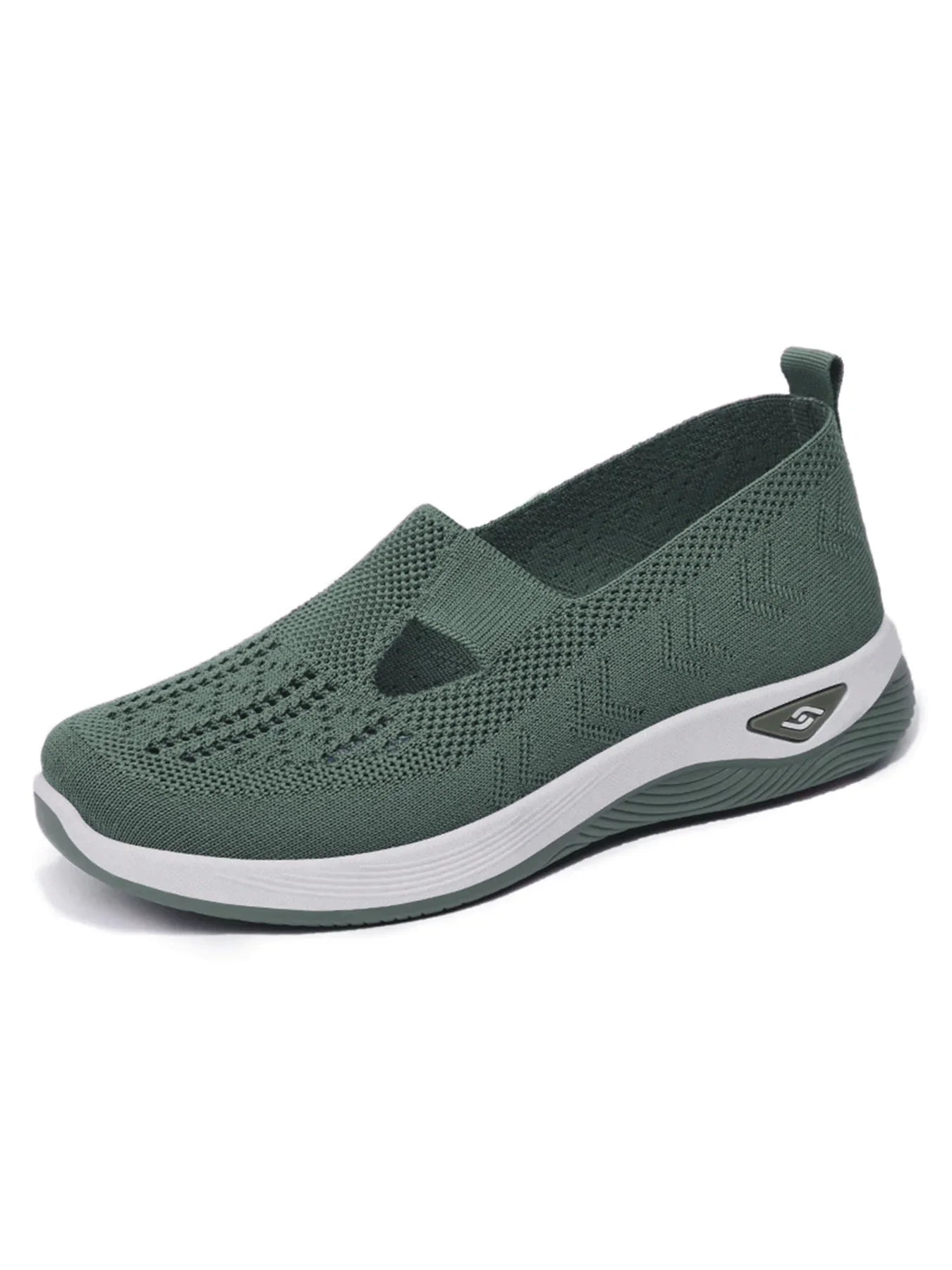 Women's shoes Solid Color Breathable Sneakers, casual sneaker women's summer sneakers, Low-top Knitted Casual Shoes Mom Shoes LadyShow.Store