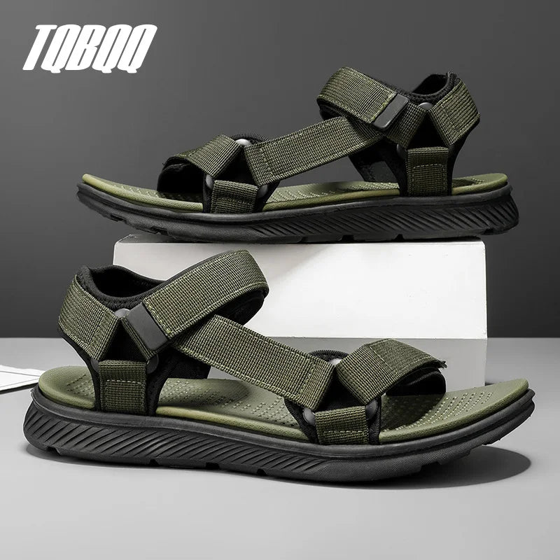 TQBQQ Men's Sandals Lightweight Non-Slip Quick Dry Beach Walking Travel Outdoor Water Friendly Cushioned EVA Shoes LadyShow.Store
