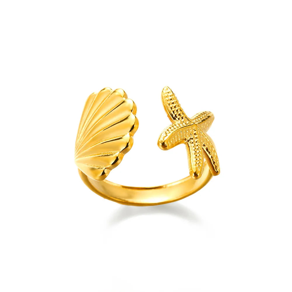 316L Stainless Steel Rings for Women Gold Color Never Fade Luxury Classic rings wedding couple rings Jewelry Free Shipping Pi-Mart