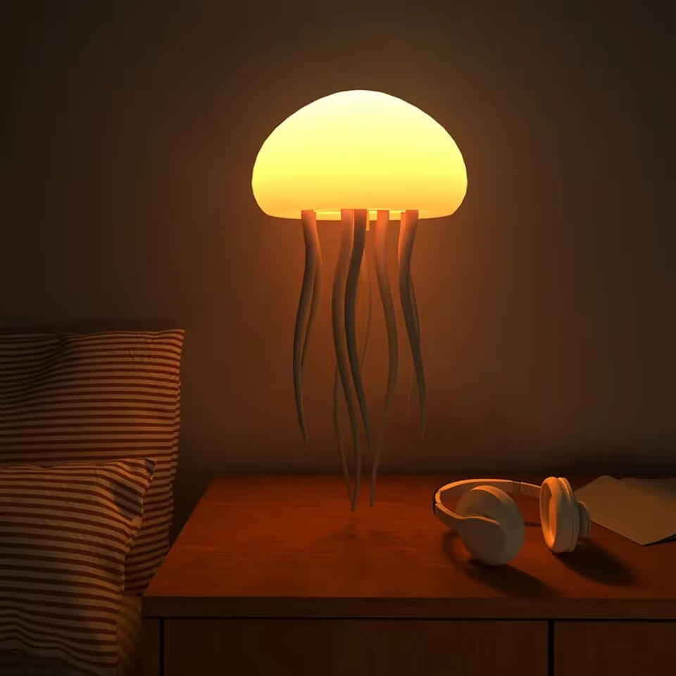 LED Jellyfish Mood Lamp PearlNestDecor.com