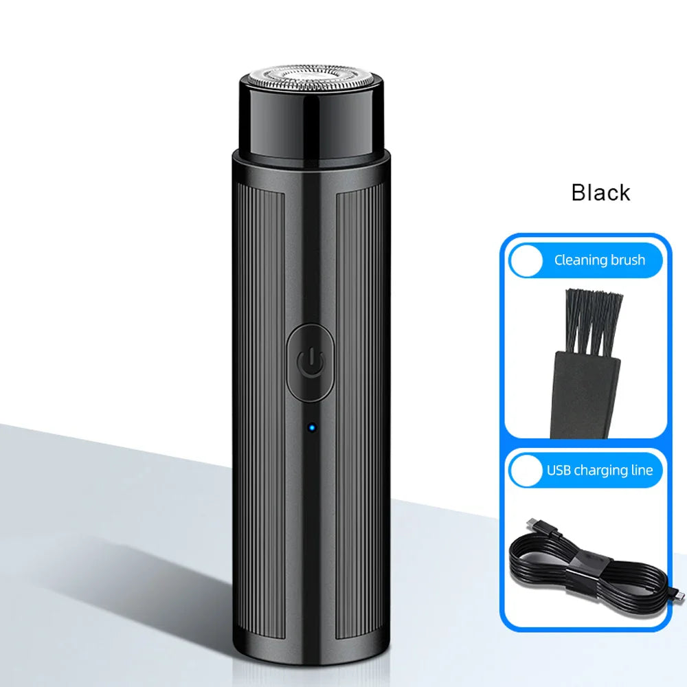 Portable Mini Electric Shaver Rechargeable Razor Epilator Women's Shaving Machine for Men Car Mini Shaver Electric Shaving Tools Tri Light Beauty