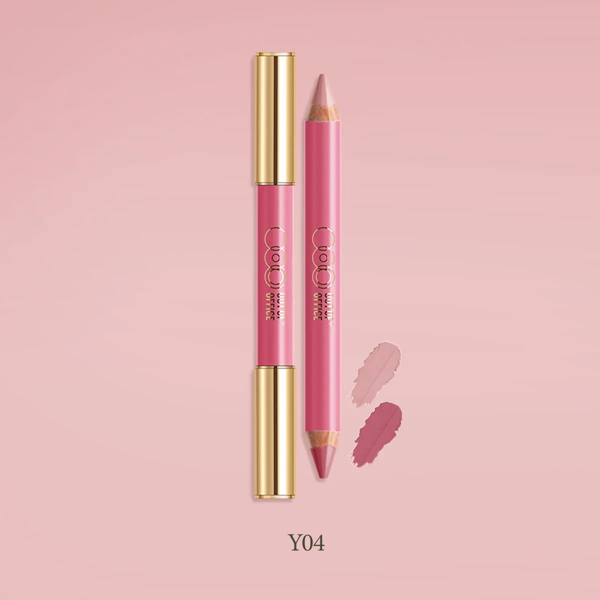 OUT OF OFFICE LUMEGLOW DUO PENCIL,Cheek&Multi-Use,Creamy Blendable,Buildable Color,Twist-Up Design,Luxury Makeup,Smooth Texture Pi-Mart