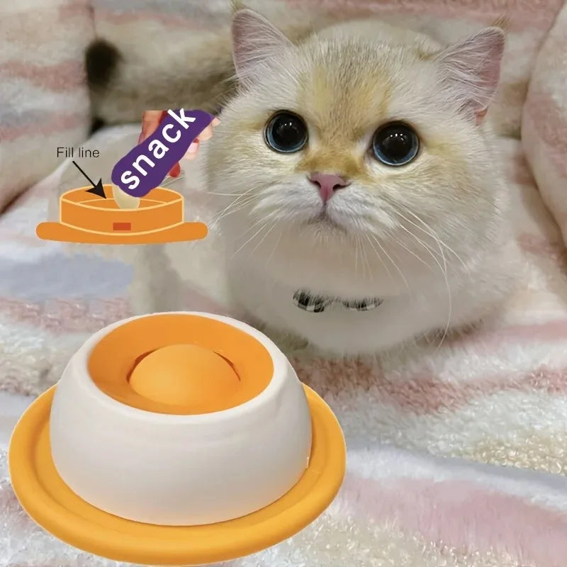 Pet Lick Mat Yogurt Licking Plate Slow Feeder for Dogs & Cats - Interactive Snack Bowl, Promotes Dental Health, Pet Licking Mat Pi-Mart
