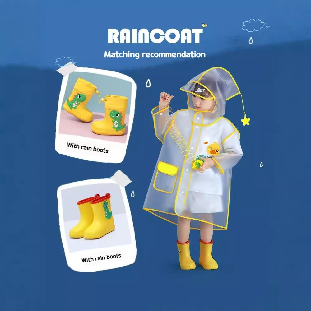 Special Raincoats for School Students Boys And Girls Waterproof Outdoor Rain Jackets  Protective Coats Pi-Mart