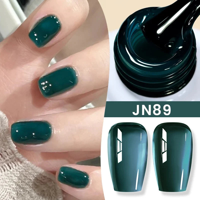 BORN PRETTY 83 Colors 10ml Jelly Nude Gel Nail Polish Autumn Amber Semi Transparent Manicure Soak off UV LED Nails Gel Varnish Tri Light Beauty