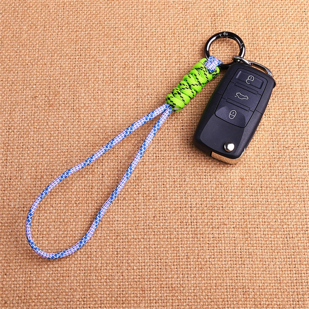 Outdoor Paracord Lanyard Survival Keychain for Men Women Handwoven Backpack Car Keyring Camping Hiking EDC Jewelry Accessories Pi-Mart