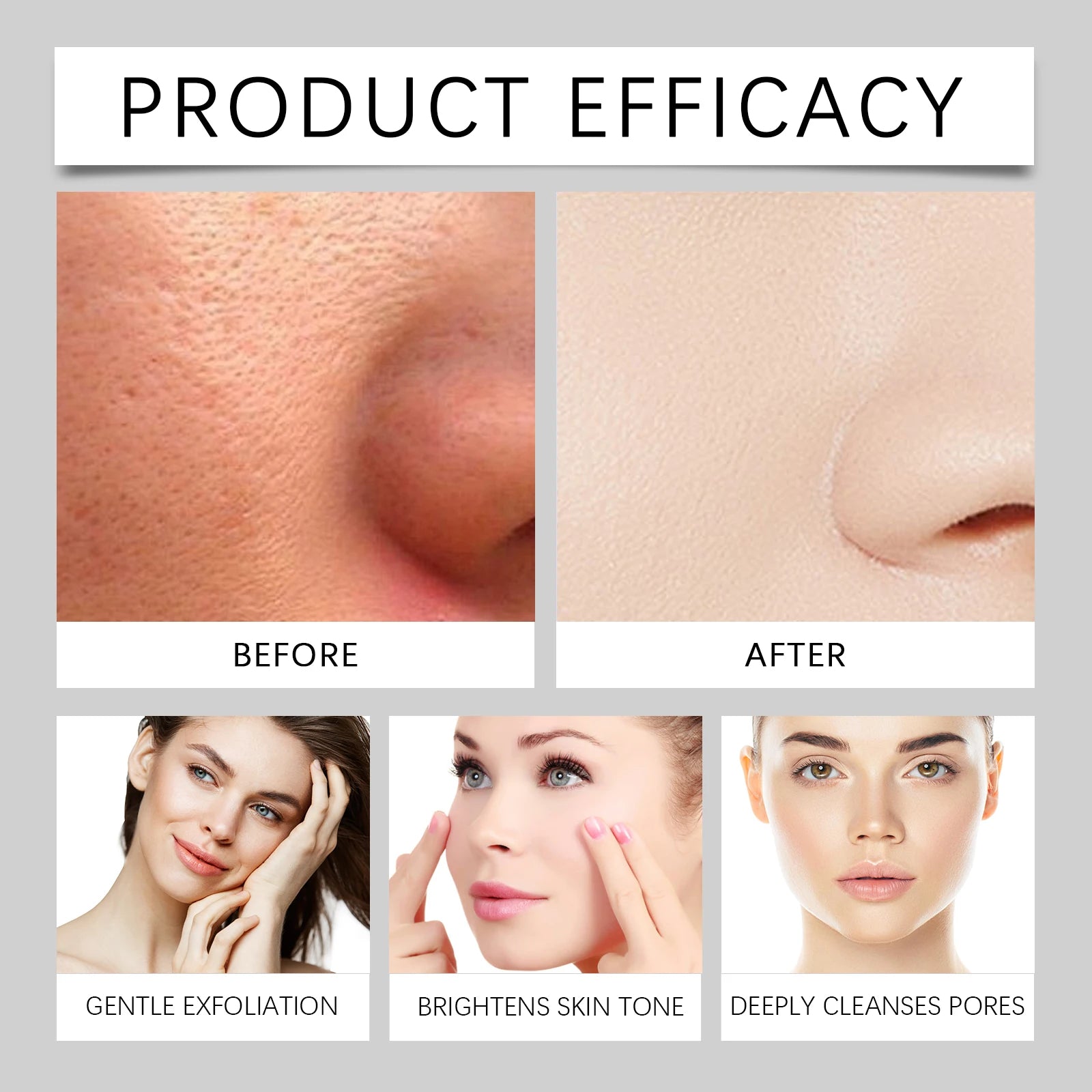 Rice Serum for Face Hydrating Brighten Skin Repair Smooth Facial Essence Gentle Exfoliation Remove Blackheads Collagen Ampoules Pi-Mart