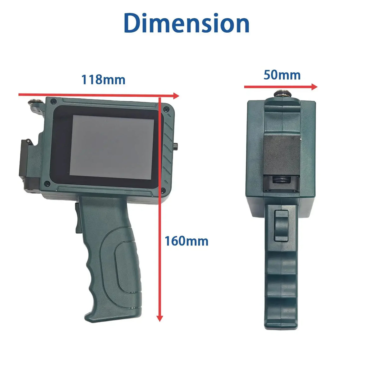 DCODE DC15 12.7mm Portable Handheld Inkjet Printer Lightweight Coding Machine Logo QR Barcode Text Image Date Handheld Printer Pi-Mart
