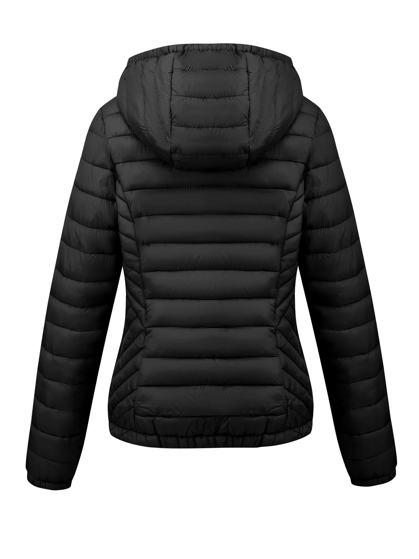 Women's Fashion Winter Padded Coat - Minimalist Hooded Puffer Jacket with Pockets for Fall/Winter LadyShow.Store