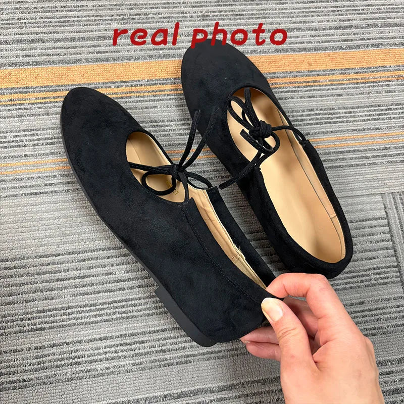 Fashion Butterfly-Knot  Women Flats With Shoes Casual Female Soft Footwear Round Toe Ladies Flats Slip On Shoes Pi-Mart