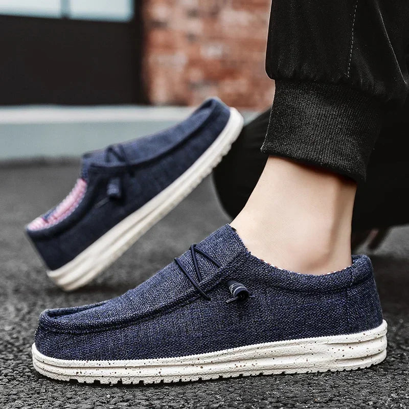 Men's Mesh Loafers Autumn Mens Vulcanized Shoes Breathable Lightweight Hiking Outdoor Sports Shoes Zapato Abierto Scarpa Aperta Pi-Mart