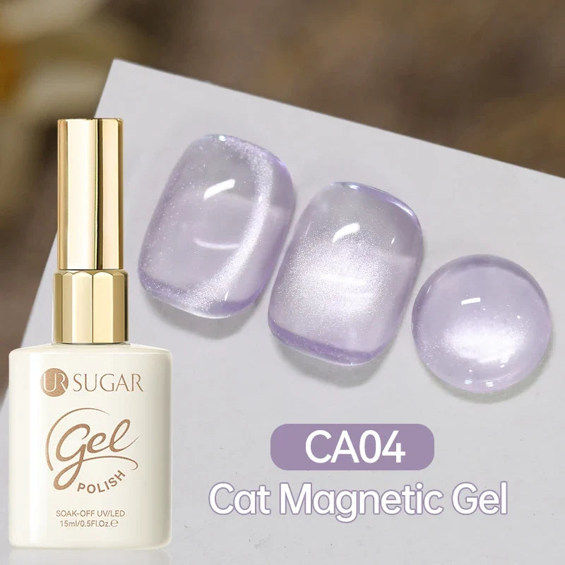 UR SUGAR 15ml Cat Magnetic Gel Nail Polish 30 Colors Semi Permanent Magnetic Gel UV/LED Soak Off Painting Vanrish Design Tri Light Beauty