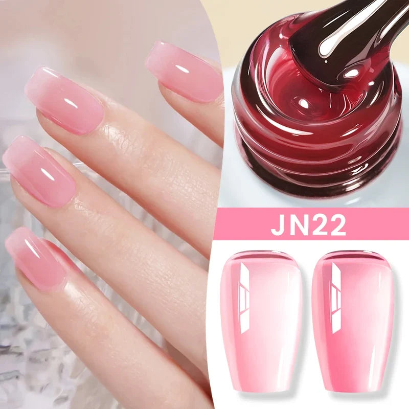 BORN PRETTY 83 Colors 10ml Jelly Nude Gel Nail Polish Autumn Amber Semi Transparent Manicure Soak off UV LED Nails Gel Varnish Tri Light Beauty