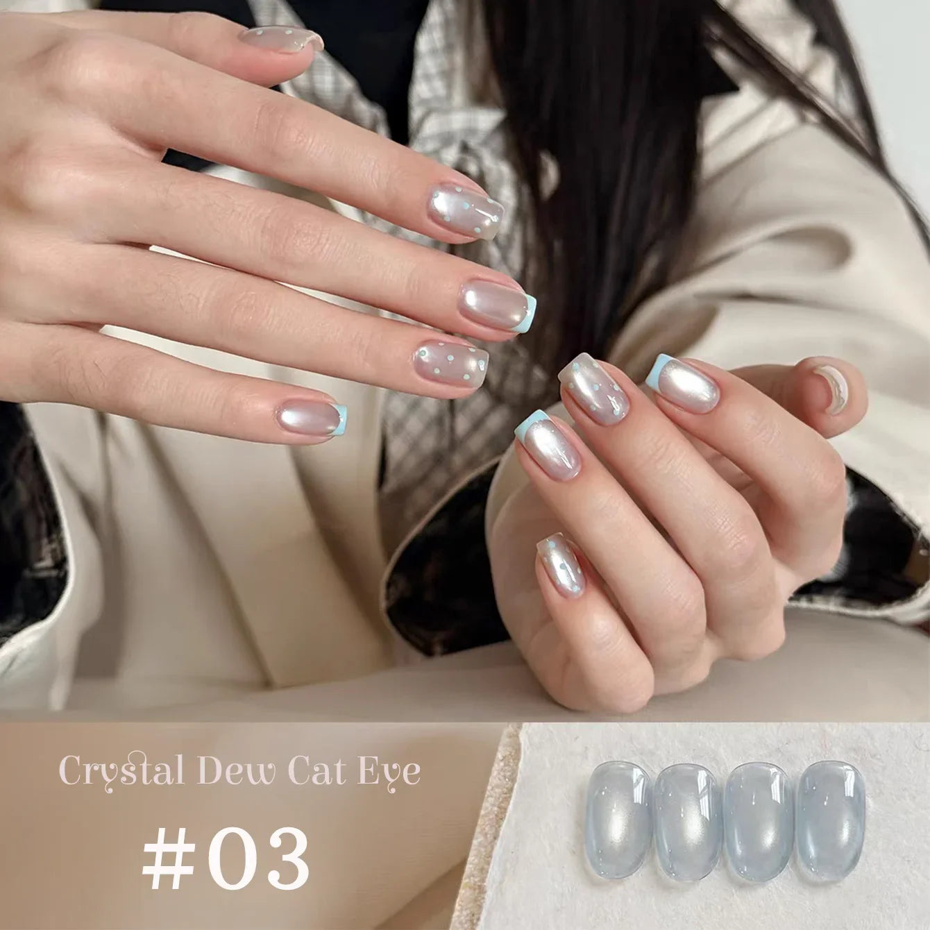1-9pcs TC Flow Light White Cat Eye Gel Nail Polish Ultra Shine Soak Off UV Gel Mirror Glass Cat Magnet Gel Varnish Nail Supplies Tri Light Beauty