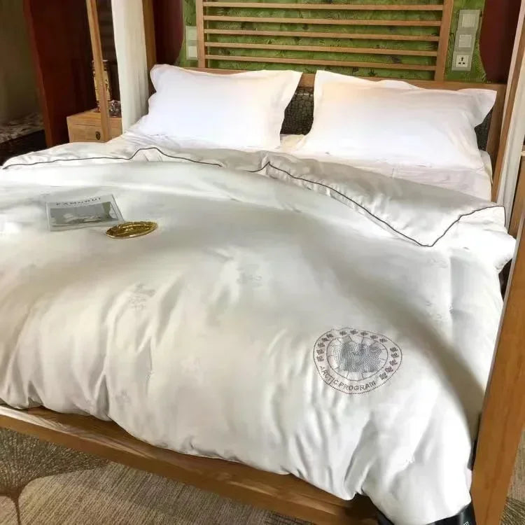 Formtheo Mulberry Silk Quilt Duvet Insert Luxury Warm Winter Duvet For Double Bed Pi-Mart