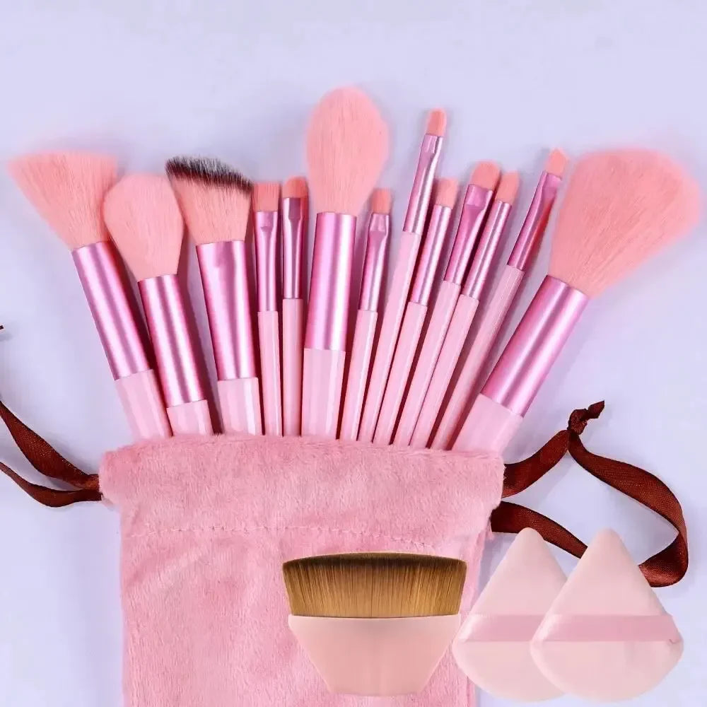 Professional Makeup Brush Set - Soft Fluffy Kabuki & Blending Brushes for Foundation, Powder, Eyeshadow | Beauty Tools Kit LadyShow.Store