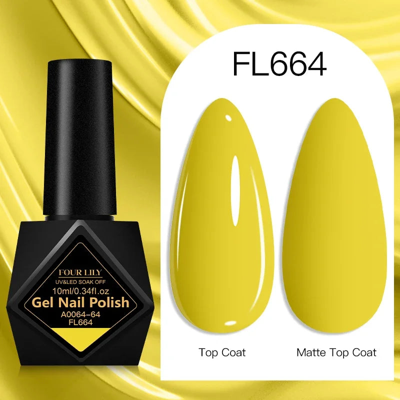 10ml Gel Nail Polish 162 Colors Nail Supplies Vernis Semi Permanent Nail Art Manicure Soak Off LED UV Gel Nail Varnishes Summer Tri Light Beauty