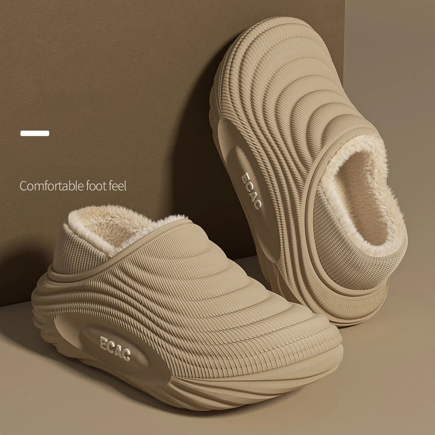 Baotou waterproof cotton slippers, home cotton shoes, winter warm and non slip couple cotton slippers LadyShow.Store