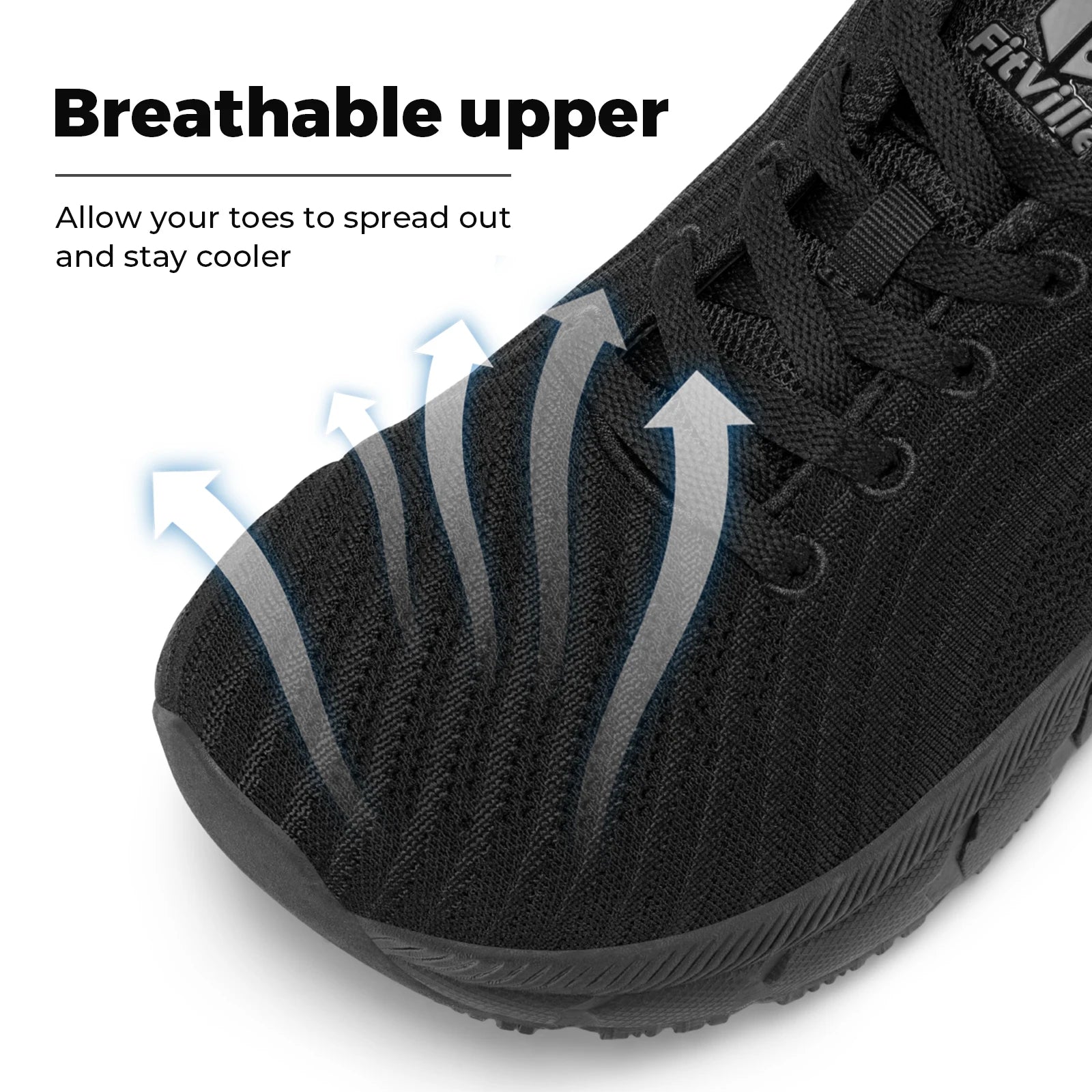 FitVille Wide Toe Box Shoes for Men Cushioned Well Extra Wide Width Shoes Non Slip Wide Lightweight Breathable Running Shoes Pi-Mart