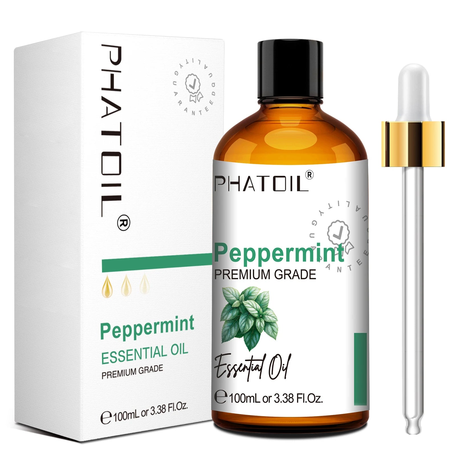 PHATOIL Natural Essential Oil for Diffuser Candle Making-100ml Sandalwood Eucalyptus Citronella Lavender Vanilla Essential Oils Pi-Mart