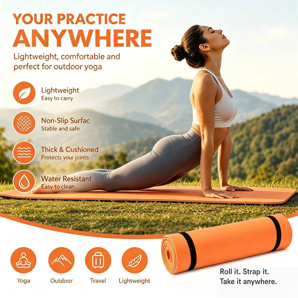 Thick EVA Yoga Mats Anti-slip Sport Fitness Mat Blanket For Exercise Yoga And Pilates Gymnastics Mat Fitness Equipment Pi-Mart