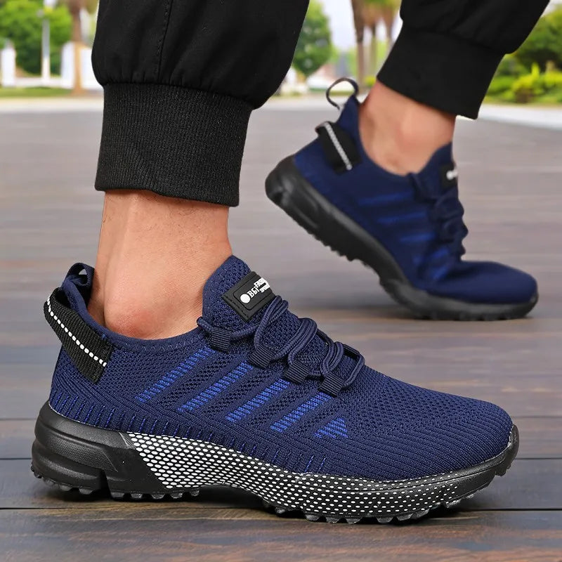 New Men's Sneakers Thick Sole Comfortable Casual Shoes Lightweight Breathable Fashion Running Shoes Luxury Male Tenis Masculino Pi-Mart