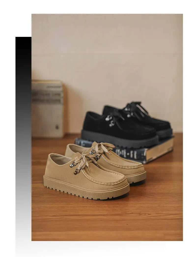 Men Thick Soled Sneakers Fashion Spring/Autumn Soft Board Shoes Personalized Trend Versatile Multi Functional Men Casual Shoes Pi-Mart