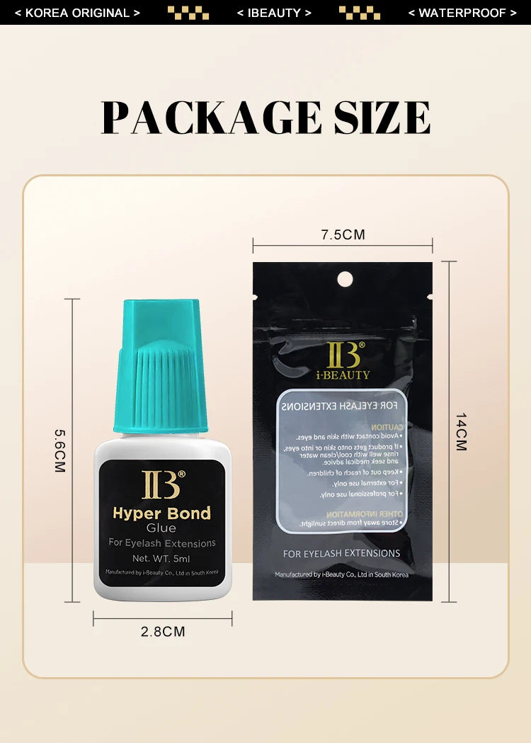 1 Bottle IBeauty Ultra Super Plus Glue Fake Eyelash Extension Korea 0.5s Fast Dry Long Lasting Makeup Tool Adhesive Supplies Pi-Mart