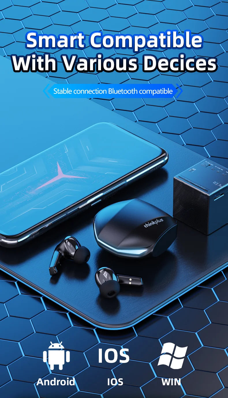 Choice Lenovo GM2 Pro Wireless Bluetooth Headset Gamer Earbuds Wireless Headphones Music Dual Mode Earbuds Music Sport Bluetooth Pi-Mart