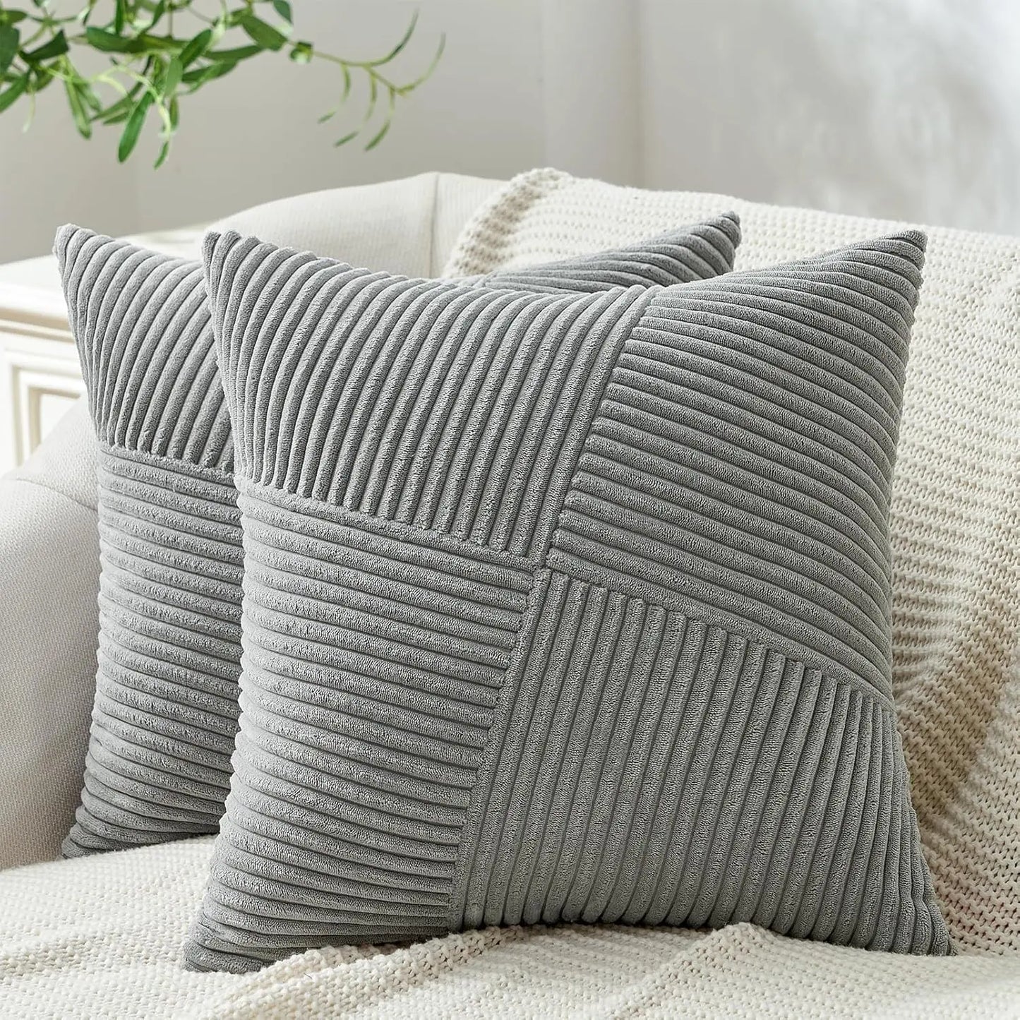 2025 New Spring Decorative Throw Pillow Covers Corduroy Boho Windmill Textured Cushion Cover 45x45CM Pillowcases Home Decor Pi-Mart