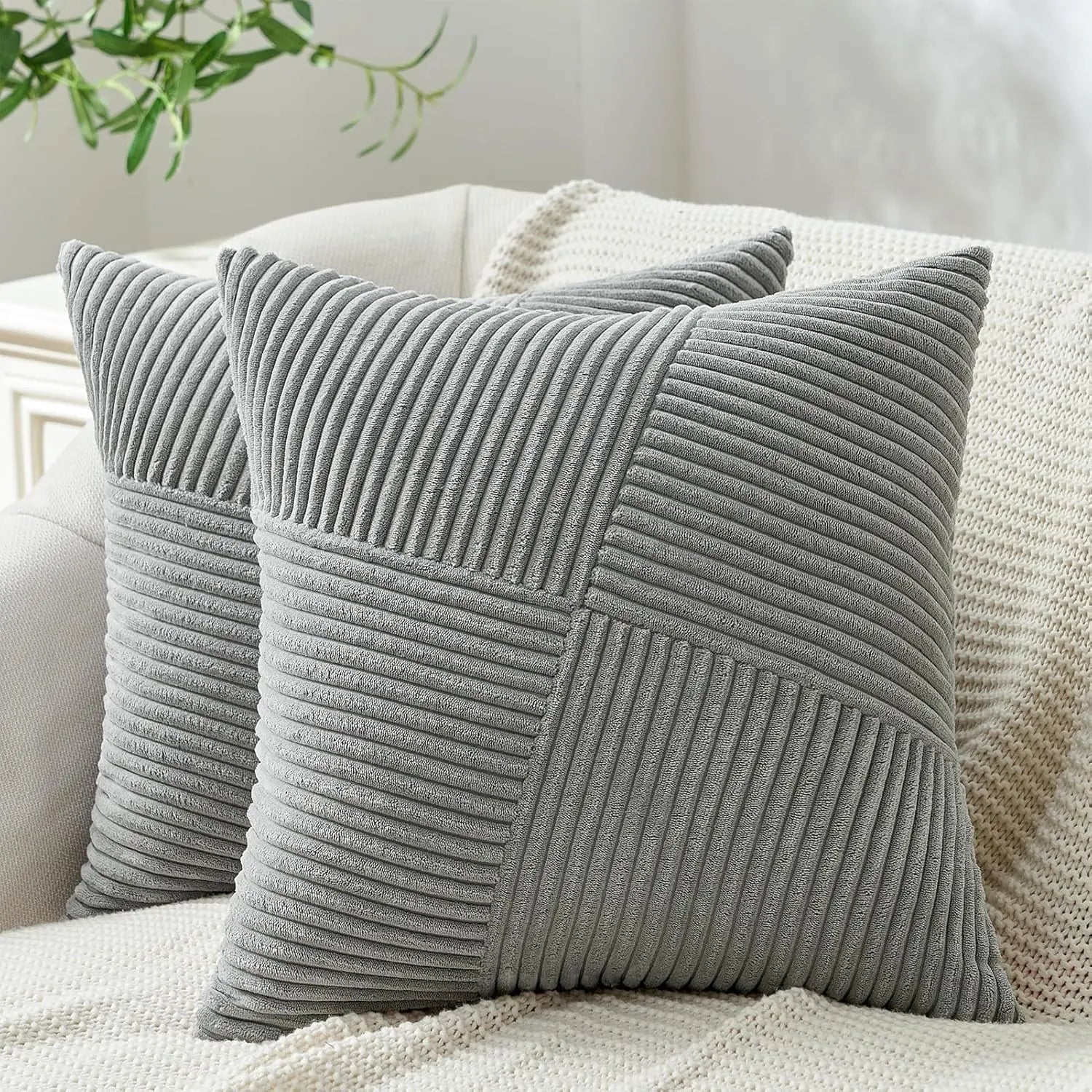 2025 New Spring Decorative Throw Pillow Covers Corduroy Boho Windmill Textured Cushion Cover 45x45CM Pillowcases Home Decor Pi-Mart
