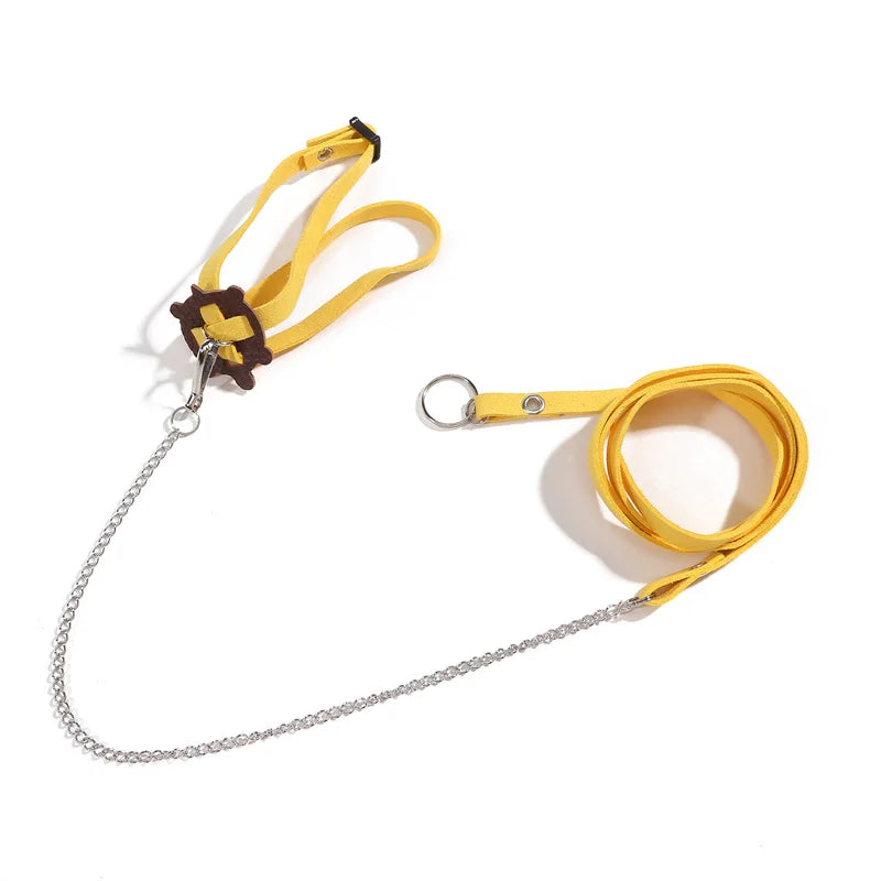 Turtle Traction Belt Control Rope Training Belt Outdoor Walking Leash  Harness Reptile Leash Pet Supplies PU Leather Pi-Mart
