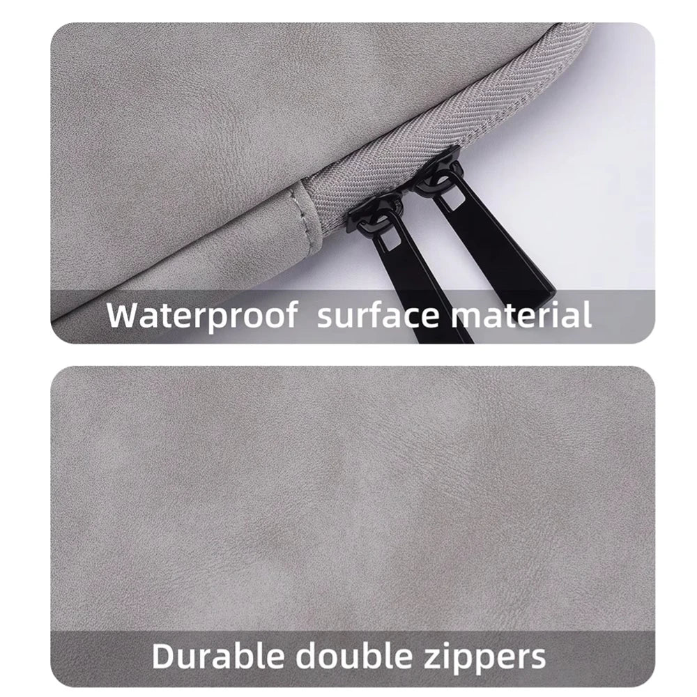 PU sheepskin leather fabric Waterproof Leather 9.7-15.6 inch Tablet PC Carrying Case Protective  Notebook Shockproof Cover Pi-Mart