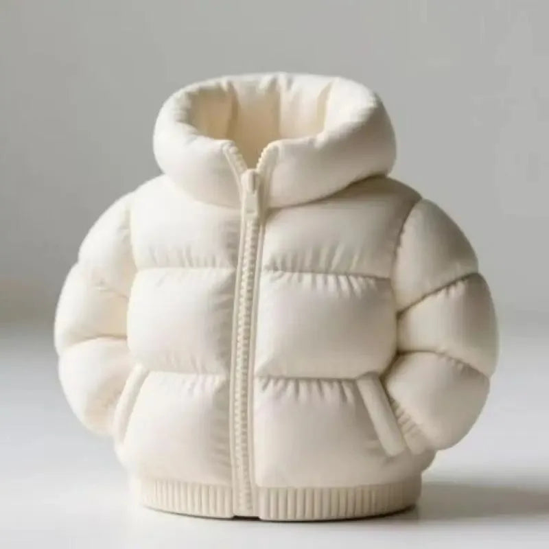 Down Jacket-Shaped Pen Holder Desktop Organizer for Stationery Makeup Brushes Home Office Shelf Decor, for Shool Gift LadyShow.Store