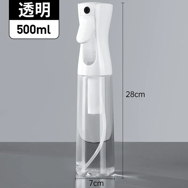 500/300/200ml Hair Spray Bottle Refillable Bottles Continuous Mist Watering Can Automatic Salon Barber Water Sprayer Hair Tools Tri Light Beauty