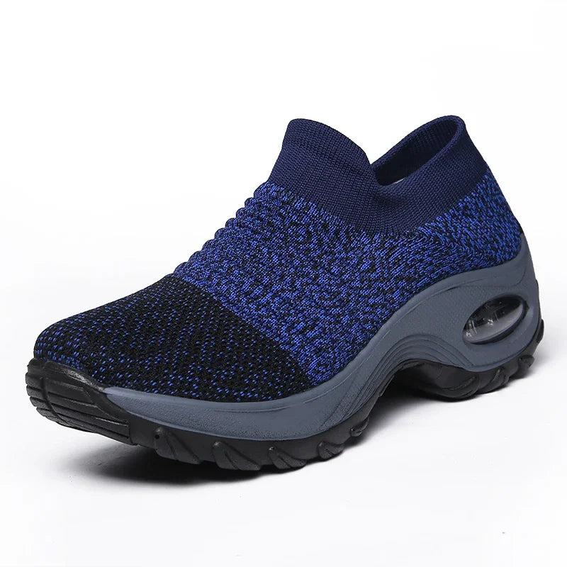 Women Sneakers Summer Fashion Black Sports Casual Shoes Breathable Mesh Lightweight Air Cushion Non-Slip Running Shoe Zapatillas LadyShow.Store