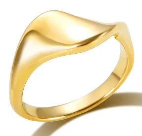 Stainless Steel Ring for Women Inlaid Zircon Rings Waterproof Romantic Fashion Jewelry Pi-Mart