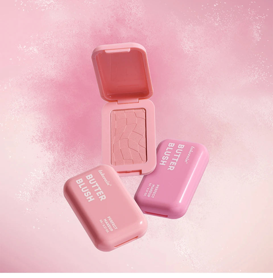 Professional Makeup Powder Blush 12HR Wear Vegan Formula Blusher Makeup Blush in Bar Cosmetics Palette Powder Pink Cream Face Pi-Mart