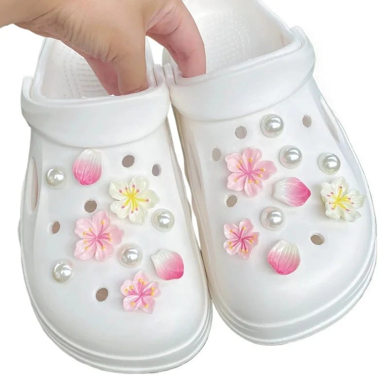 Hot Fashion Shoe Charms for Creative Branches and Flowers Clogs Shoe Buckle Cute Shoe Accessories Decoration for Girls Gift Pi-Mart
