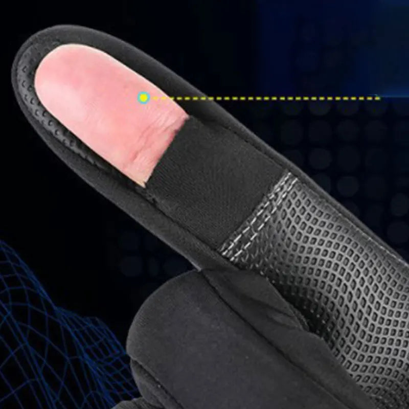 Winter Fishing Gloves 2 Finger Flip Waterproof Winter Gloves Windproof Photograph Men Women Warm Protection Fish Angling Gloves Pi-Mart