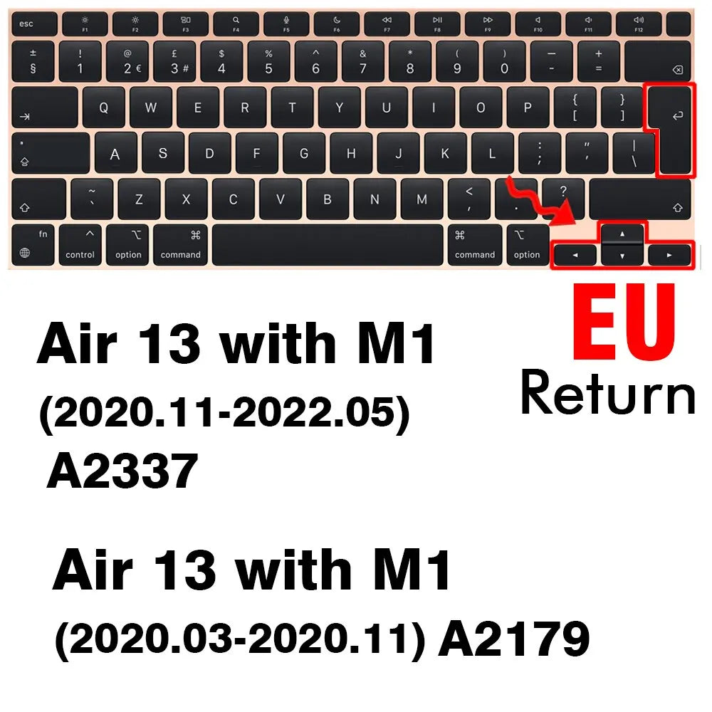 Keyboard Cover For Macbook Air 13 M2 Pro 13 M1 Pro 14 16 Max Silicone Protector Skin Case A2337 A2338 A2442 A2779 A2681 A2485 Pi-Mart