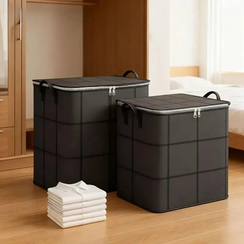 1PCS Large Capacity Foldable Storage Organizer Bag Sturdy for Clothes Bedding Blankets Home Organization Solution Pi-Mart