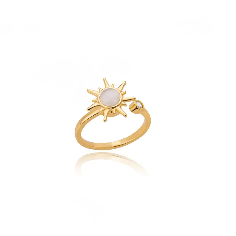 316L Stainless Steel Rings for Women Gold Color Never Fade Luxury Classic rings wedding couple rings Jewelry Free Shipping Pi-Mart
