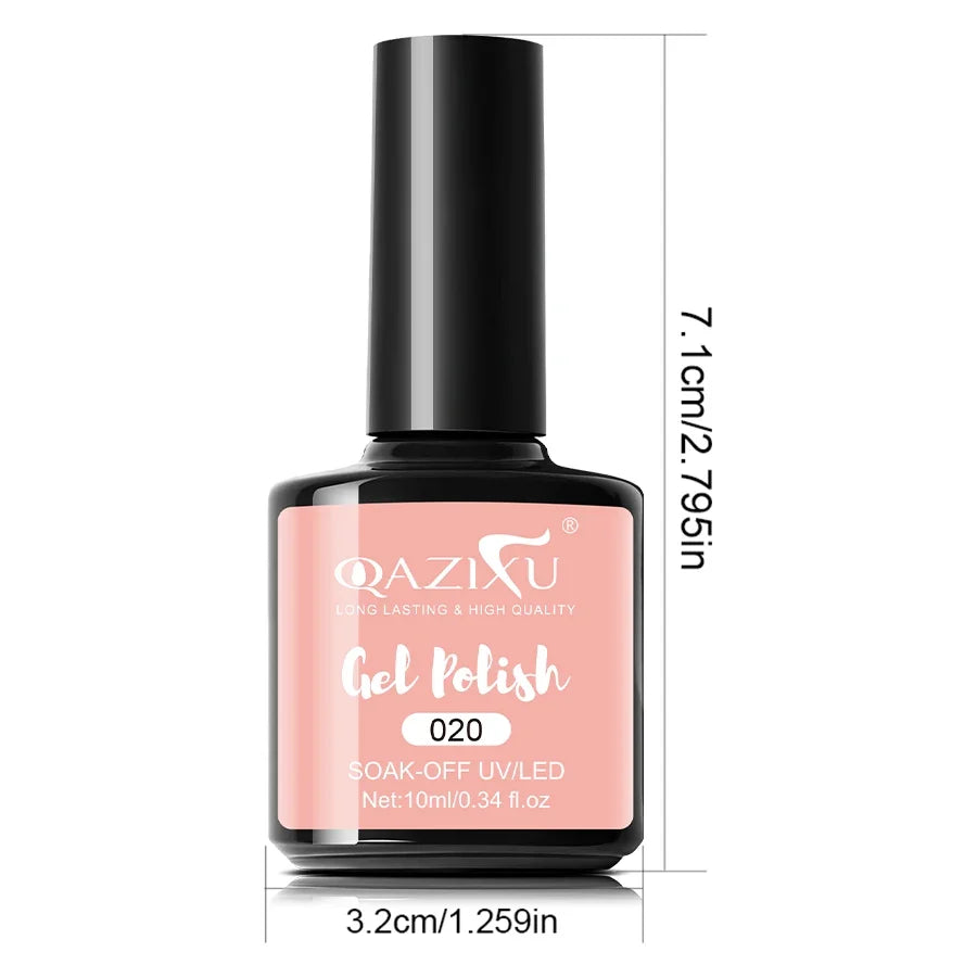 6Pcs Gel Nail Polish Set Milk Tea Popular Color UV LED Nail Gel for Nail Art Easy Apply & Soak Off DIY Home Manicure Salon Use Tri Light Beauty