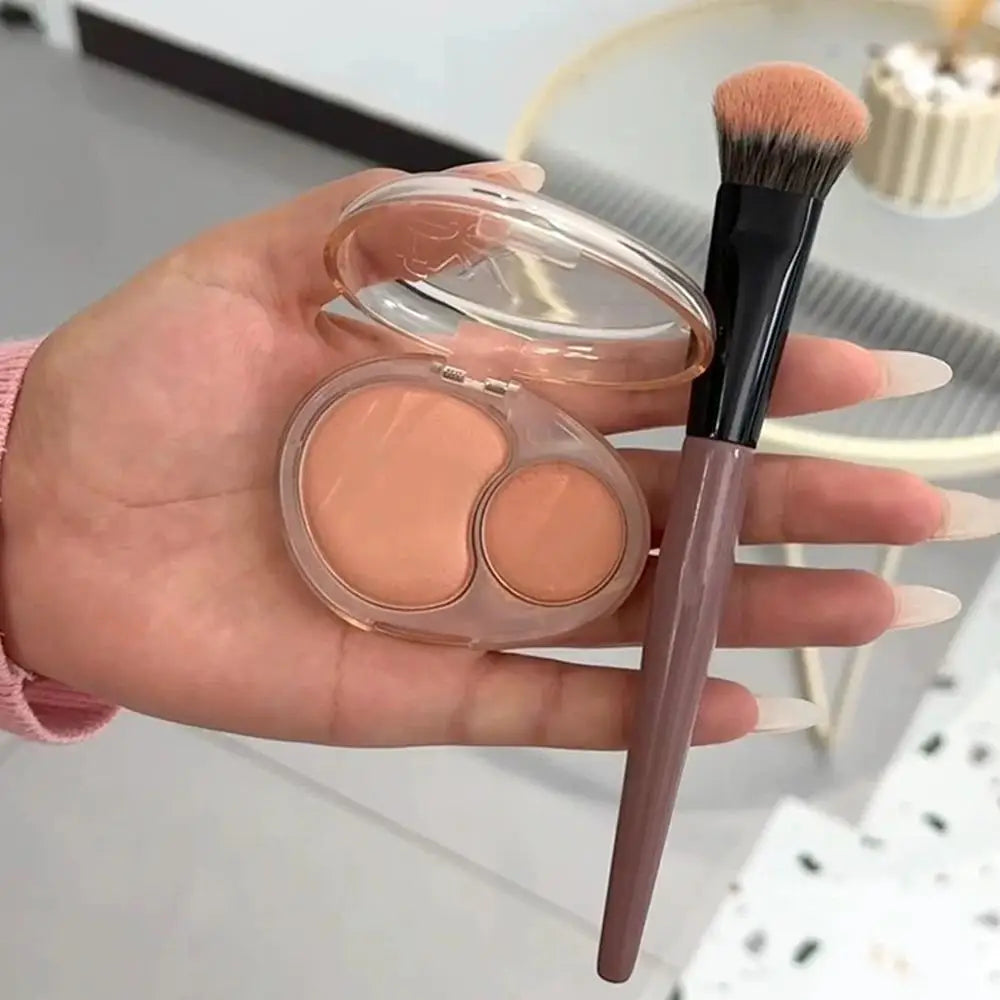 Powder Blusher Brush On Slope Surface Soft And Skin-friendly Fiber Hair Fashion Design Single Face Brush Makeup Tools Pi-Mart