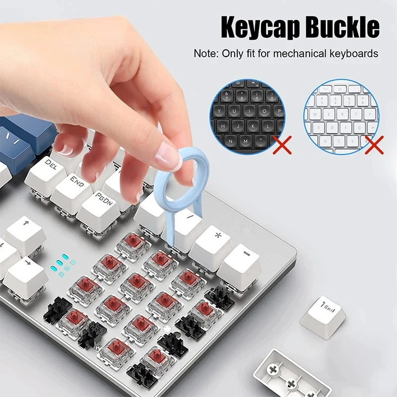 7 in 1 Computer Keyboard Cleaner Brush Kit Earphone Cleaning Pen For Headset Keyboard Cleaning Tools Cleaner Keycap Puller Kit Pi-Mart