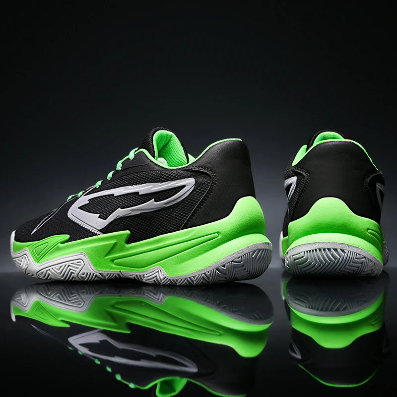 Men's Athletic Basketball Sneakers Breathable Cushioning Non-Slip Wearable Gym Training Running Shoes for Men And Women Pi-Mart