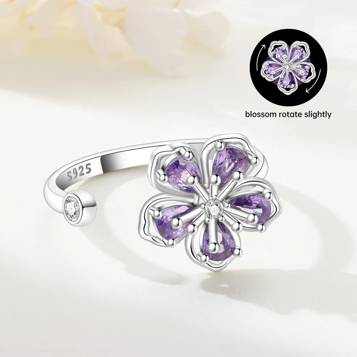 Original 925 Sterling Silver Open Ring Exquisite Panda Dolphin Adjustable Ring Original Daily Fine Jewelry Women Birthday Gifts Pi-Mart