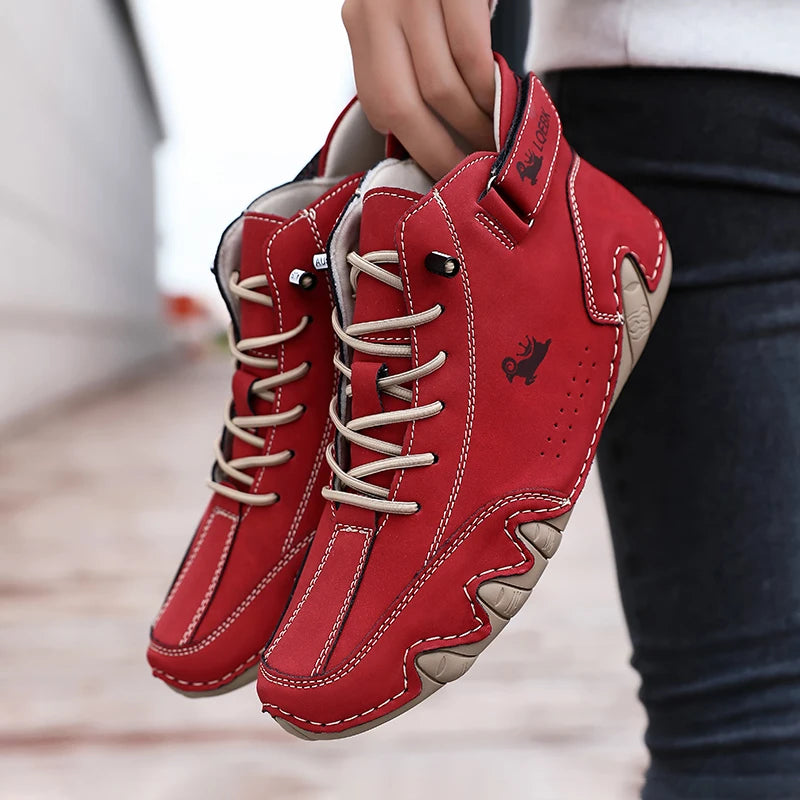 Leather Casual Shoes Sneakers for Men Fashion Outdoor Walking Loafers Shoes Comfortable Footwear Luxury Man Boots 2024 New In Pi-Mart